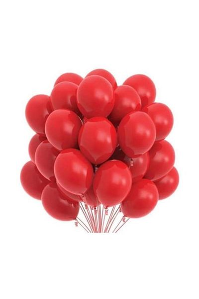 Onay Store 50 Pastel Red Balloons - Birthday Concept - Party Supplies - Bride to Be Supplies