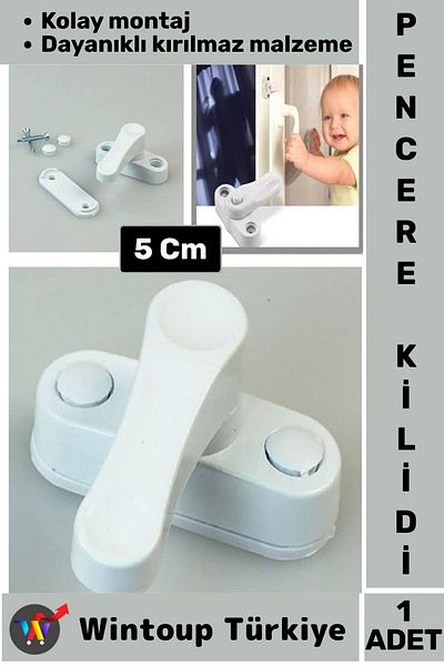 Wintoup Special Production Durable Safety Children's Room Baby Room Pvc Window Door Shatterproof Safety Lock