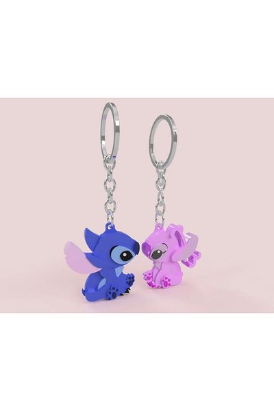3D Dear Couple Keychain
