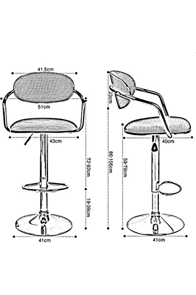 Generic Bar Chair Indoor-Outdoor Adjustable Swivel Bar Stool with Comfortable Upholstered Seat and Back Grey