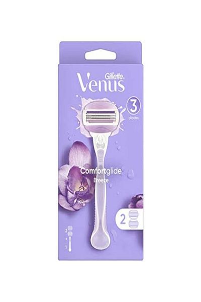 Venüs Venus Comfort Breeze Razor + 2 Blades (For Women - Purple)