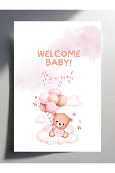 Siorina Events Cinsiyet Partisi Baby Shower Davetiye, Boy or Girl, it's a gir...