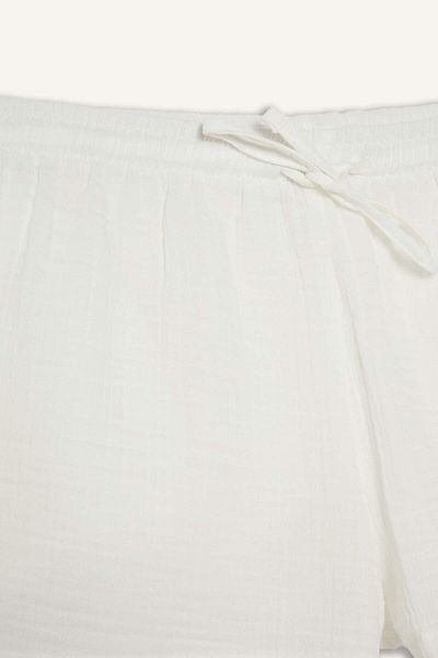 DeFacto A-Line Regular Waist Short Leg Muslin Shorts F2868Ax25Sm