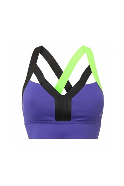 Reebok حمالة صدر قصيرة للنساء، أرجوانية