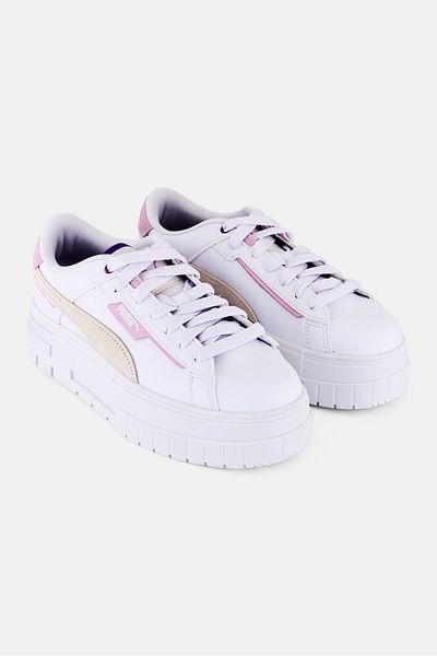 Puma Women Mayze Crashed Lace Up Outdoor Shoes, White