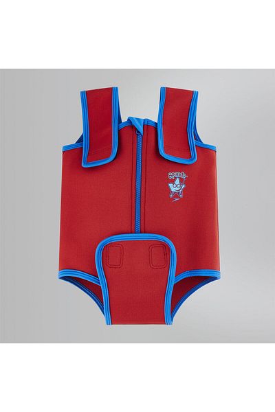 SPEEDO Baby Neoprene Swimsuit, Red and Blue