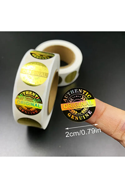 BUĞLEM 100 Adet 20x20mm Hologram Güvenlik Sızdırmazlık Etiketleri Garanti Geç...