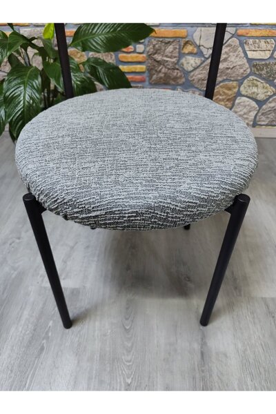 COVER TEKSTİL YENI MODEL SANDALYE KILIFI OTURMA 50X50 AGAÇ KABUĞU
