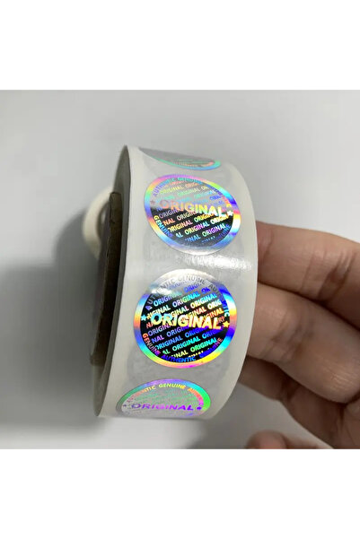 BUĞLEM 100 Adet 20x20mm Hologram Güvenlik Sızdırmazlık Etiketleri Garanti Geç...
