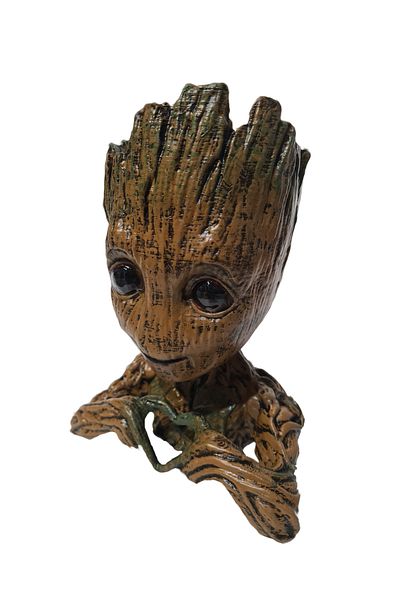 OEM Baby Groot Love figurine hand-painted, multicolor, pot depth 9 cm, height 20 cm