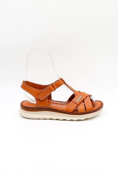 Venüs Women's Genuine Leather Daily Sandals Vn021723Y Tan