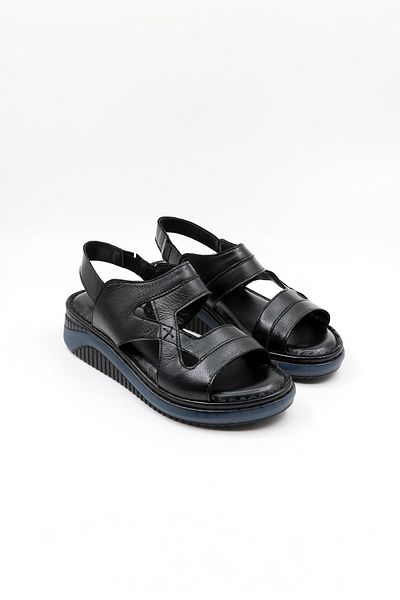 Venüs Women's Genuine Leather Sandals Vn020406Y Black