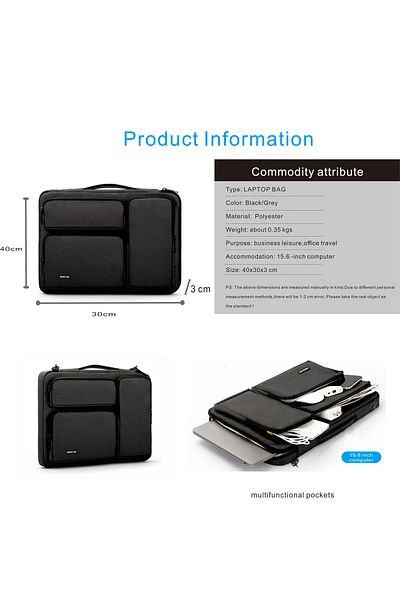 Datazone DZ-BP300 (Black) Datazone Laptop Bag 14'' Inches