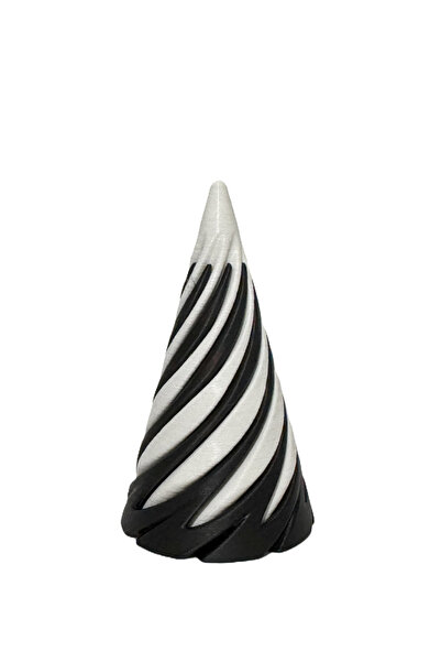 OEM Jucărie 3D Helix Impossible Passthrough Cone, negru cu alb, antistres, de...