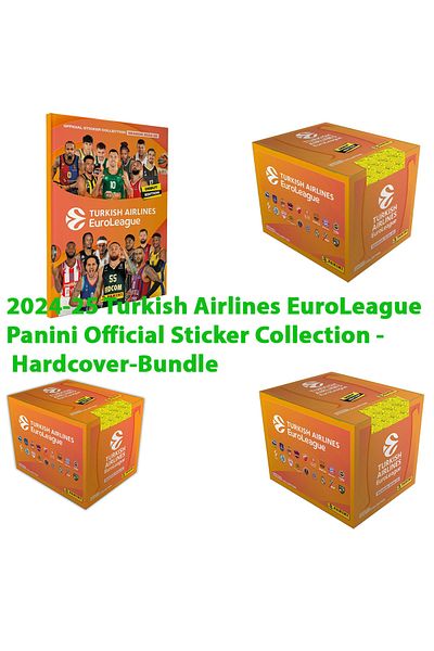 Panini Official Sticker Collection Ltd Edition 24-25 Turkish Airlines Euroleague Hardcover Album