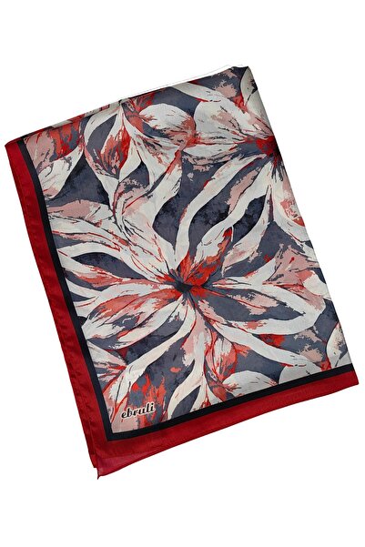 mim eşarp Ebruli Flower Pattern Jan Jan Shawl 75X190 cm - Summer Shawl Model with Sparkling Pattern