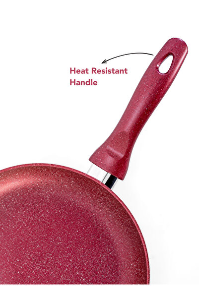 GRANDİ 26-22-18 Grandi 3-Piece Non-Stick Titanium High Thickness Frying Pan Set