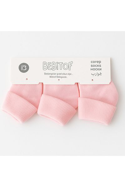 Bebitof 3 Pairs Baby Cotton Curly Socks