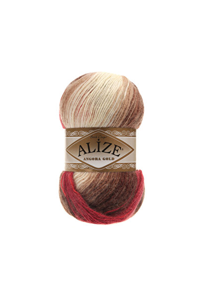Alize Angora Gold Batik Knitting Yarn 5 Pack – 100g X 5 – Color Transition Bumps