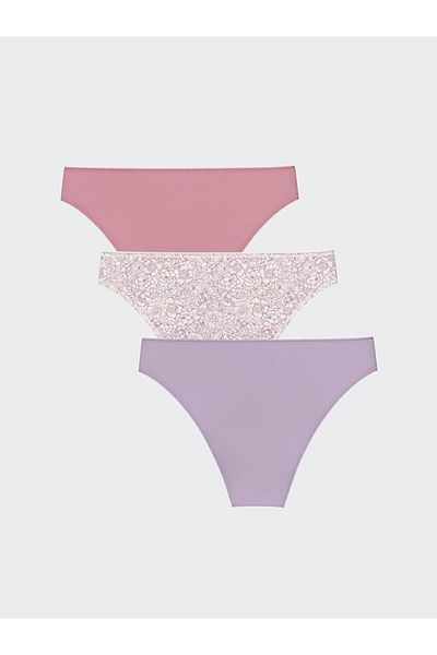 LC Waikiki Chiloți brazilian cu flori 3 pachet (S5)