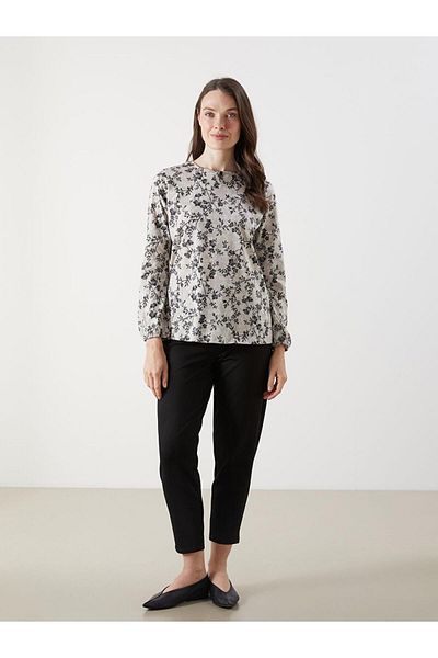 LC Waikiki Crew Neck Floral Women's Blouse (S5)