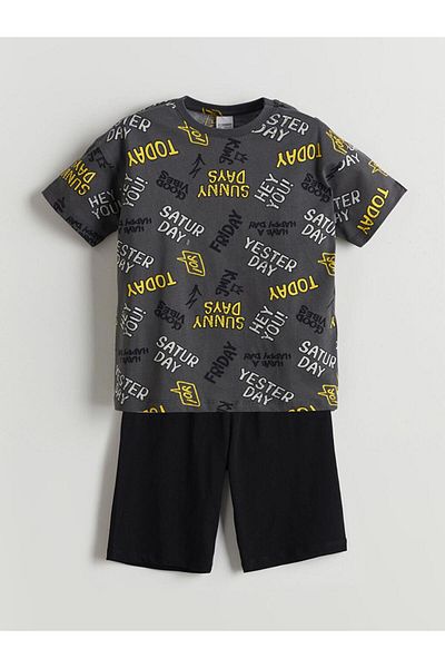 LC Waikiki I Crew Neck Boys Shorts Pajama Set (S5)