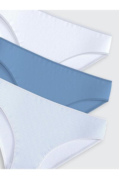 LC Waikiki Chiloți bikini cu dungi Pachet 3 (S5)