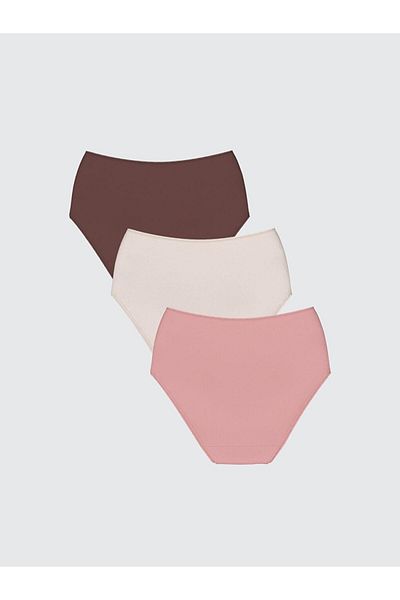 LC Waikiki High Waist Plain Classic Panties 3 Pack (S5)