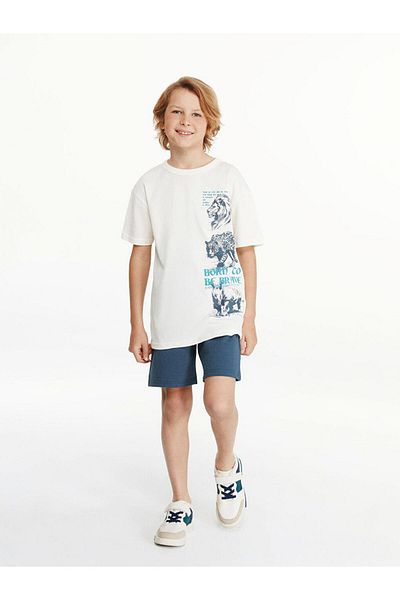 LC Waikiki Crew Neck Boys T-Shirt and Shorts (S5)