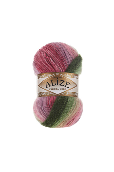 Alize Angora Gold Batik Knitting Yarn 5 Pack – 100g X 5 – Color Transition Bumps