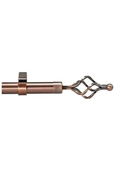 Generic Roman Pole Style Extendable Curtain Rod (Rose Gold, 110 – 200 c