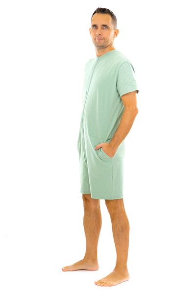 dendy Men's short pajama jumpsuit Mint 215/XL