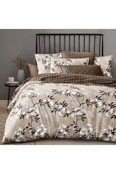 NufJoy Economy double bed linen, 4 pieces, bed sheet 230x250 cm