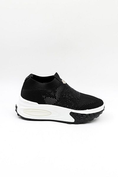 Guja Imported Knitwear Sneakers Women's Sports Shoes Gj305 Black