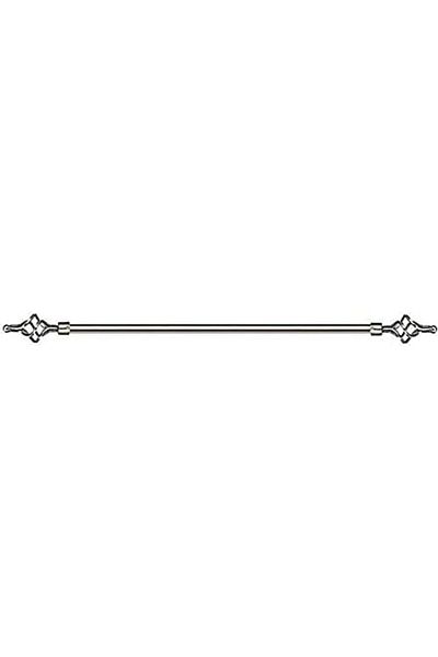 Generic Roman Pole Style Extendable Curtain Rod, Metal Single Rod Window Treatment Rod Drapery Rod (BRASS, 1