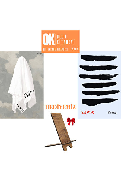 Jaguar Kitap Yaşamak - Yedinci Gün / Yu Hua - 2 Kitap set ( telefon tutucu hediyemiz)