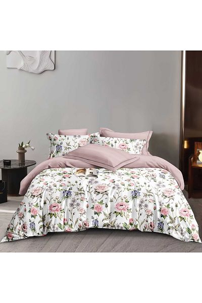 NufJoy Economy double bed linen, 4 pieces, bed sheet 230x250 cm