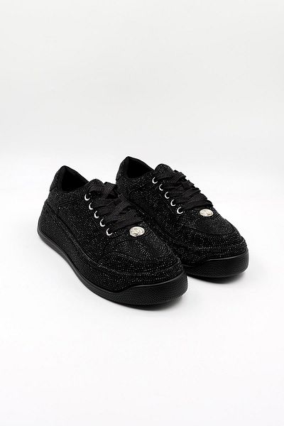 Guja Imported Stone Detailed Lace-Up Sneakers Women's Sports Shoes Gj45110