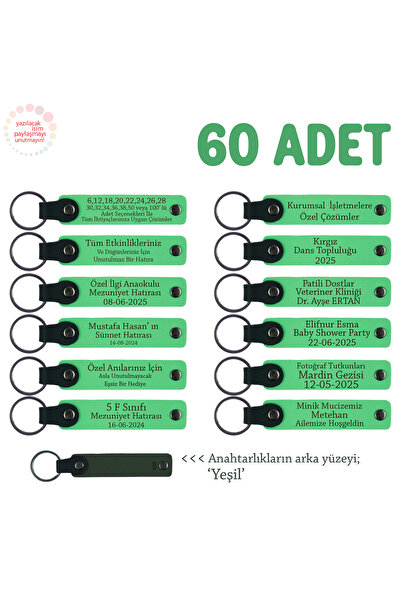 Miaju لالتقديم في البرامج، مجموعة من 60 قطعة، سلسلة مفاتيح هدية مع اسم مكتوب ...