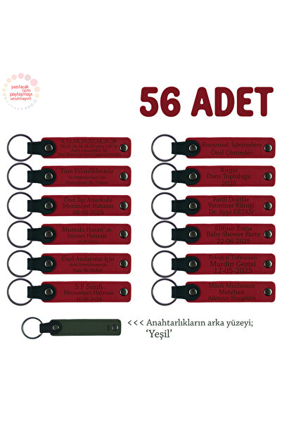 Miaju هدية خاصة يمكن توزيعها في حفلات الزفاف، مجموعة من 56 قطعة، سلسلة مفاتيح...