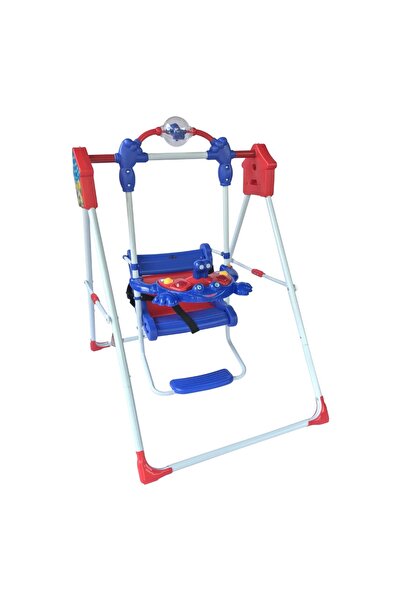 rexa أرجوحة أطفال قابلة للطي مع طاولة ألعاب متعددة الألوان - للأعمار من سنتين إلى خمس سنوات