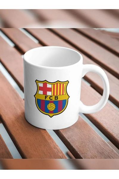 Generic Coffee and tea cup with Barcelona club logo design