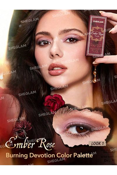 SHEGLAM Ember Rose Burning Devotion Color Palette