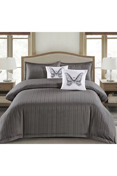 OEM Double Bedding Set, Finet Damask Type, 6 Pieces, Fitted Sheet 180x200 cm