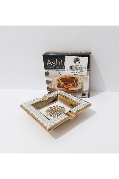 renkli çiçekler Τασάκι 10,5x10,5 CM Κεραμικό Τασάκι με σχέδιο