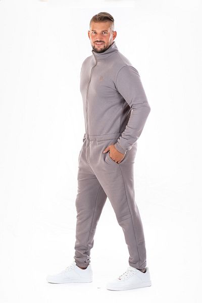 dendy Pánský overal teplákový dlouhý Grey 266/M