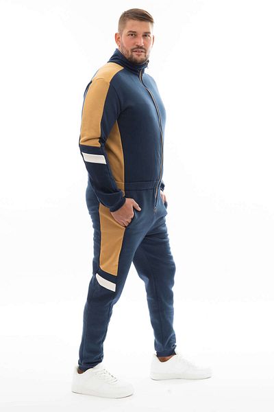 dendy Men's long tracksuit overall Blue and white 628/XL