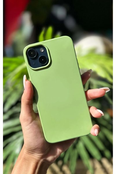 İPAX iPhone 14 Pro Max Green Color Launch Case iPhone Phone Case Silicone Phone Case