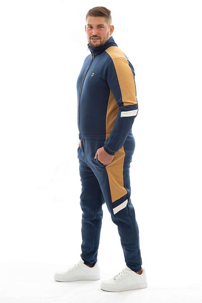 dendy Men's long tracksuit overall Blue and white 628/XL