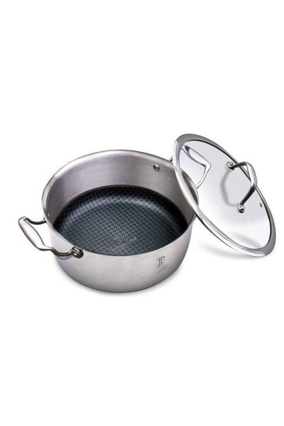 Berlinger Haus Cratita cu capac, 2.4 Litri, otel, Berlinger Haus, 20 cm, Silv...